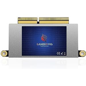 GAMERKING 512 GB NVMe SSD voor MacBook Pro A1708 2016 2017 Geen Touchbar, 3D NAND TLC Interne M.2 SSD voor Upgrade Snelheid & Opslag (Originele Interface)