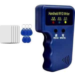 Fcuajdkq Proximity ID duplicator A 125 kHz voor HID, AWID, ParadoxCard/, draagbare RFID-schrijver, 5 beschrijfbare A