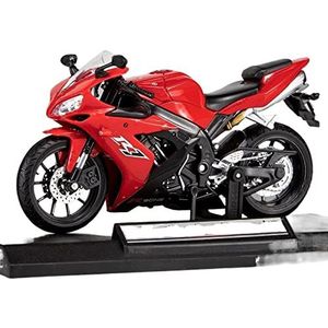 Voor Yamaha R1 Schaal 1:12 Legering Scooter Sportfiets Pop Kinderspeelgoed Motorfiets Voertuig Racemodel Replica Cadeau Voor Jongens Motorfiets modellen (Color : Red, Size : 1)