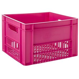 FastRider Groot Fietskrat Roze | 34 Liter