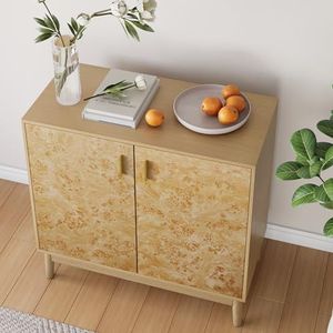 Houten kasten met massief houten poten, onafhankelijke buffetkasten met verstelbare planken en multifunctionele decoratieve kasten in landelijke stijl, geschikt voor woonkamers, gangen en ingangen