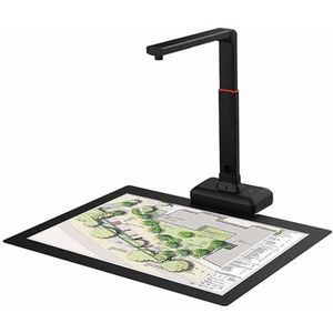 XUCS A2 Grootformaat boekscanner, 23 MP documentcamera voor leraar, documentcamerascanner, automatisch afvlakken en ondersteuning voor meertalige OCR, voor Windows en Mac