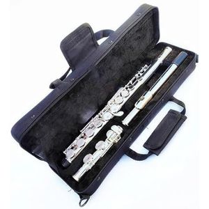 Instrument Fluit 16gats Zilveren Dwarsfluit Met Gesloten Kleppen Geschikt Voor Beginners En Studenten(YFL-471)