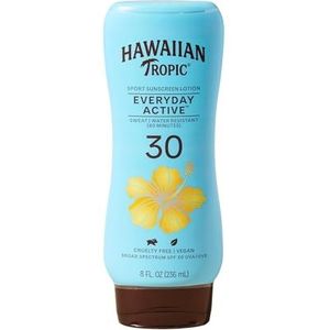 Hawaiian Tropic Island Sport Lotion, SPF 30, Light Tropical 8 fl oz (236 ml) -USA-