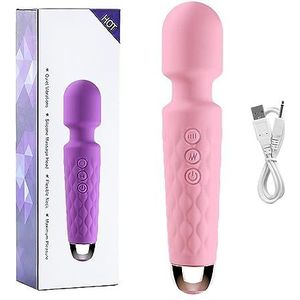 Personal Wand Sex Toys Vibrator [Clitoris Stimulator Vibrators for Her] | Sex toy | Personal Wand Massager | 20 patterns and 8 speeds of fun | Quiet | Toys for female adults (Pink)