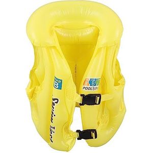 Kid Float Zwemvest, Zacht Comfortabel Zwemmen PVC Peuter Float Badpak Veilig voor Gym (Geel)