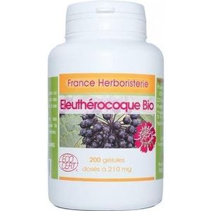 Geluble Eleutherocoque racine (Ginseng Sibérie) 200 gélules met 210 mg.
