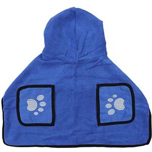 Grote Hondenhanddoek Warme Huisdierenhanddoek Sneldrogende Blauwe Badjas met Handzakken voor Het Baden voor Katten (XL)