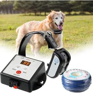 Draadloze hekken Oplaadbare elektrische hondenomheining, waterdichte trainingshalsband for buitentuin, achtertuin gazonboerderij Kraag