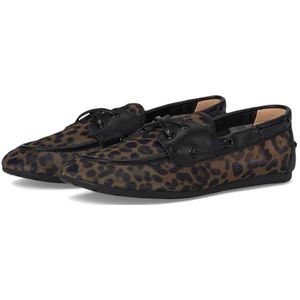 Steve Madden Dames Sag Boot Schoen, Zwart/Leopard, 4 UK, Zwarte Luipaard, 37 EU