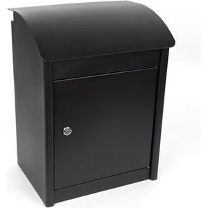 Perel Pakketbrievenbus Malmö, wandmontage, incl. 2 sleutels, afmetingen (H x B x D) 50.5 x 42 x 26 cm, zwart