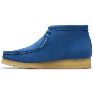 Clarks Heren Wallabee Boot Mode, Blauw suede, 41.5 EU