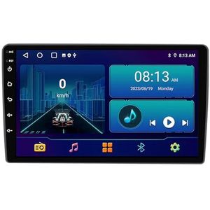 Dubbele DIN Android 14 autoradio voor Hyundai H1 2007-2015 9 Duim QLED Touch screen-met Draadloze Carplay Android Auto GPS navigatie 4G WiFi Stuurwielbediening achteruitrijcamera(P4 4G+WIFI 8Core 2G+3
