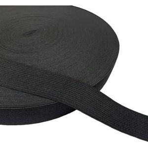 5 meter plat elastisch naaien elastische kleding broek accessoires elastische riem kledingstuk stof DIY naaien breedte 3-60MM-zwart-50mm-5 meter