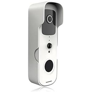 Videodeurbel, Tuya Smart Video Deurbel IP Camera Outdoor Draadloze Intercom Home Beveiliging,Reageert Snel(White,Without bell)