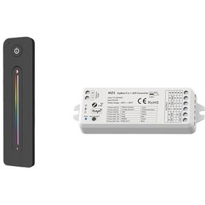KanaAt 1 STKS/1SET TUYA Zigbee Smart LED Controller DC12V 24V DIM RGB RGBW RGBWW RGBCW RGBCCT Strip 2.4G RF Afstandsbediening (kleur: WZ5 en R14)