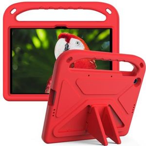 Tablet PC-hoes Compatibel met Huawei Honor Pad X8 10.1"" 2022/Honor Pad X8 Lite, Schokabsorberend, Met handvat, EVA, Houder, Stevige tablethoes Compatible with kinderen, Lichtgewicht Bescherming(Rosso)