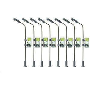 Evemodel 3 stks Model Spoorweg lichten Rooster Mast lamp Track licht HO Schaal Layout LQS59HO-3N-EU