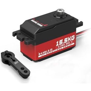 SAEVVCJWW B44BLS V2 45g Gear Super Hoge Snelheid 0.062 sec 15.5KG Laag Profiel Borstelloze Digitale Afstandsbediening Servo Geschikt voor 1/10 (B44BLS V2 Set1)