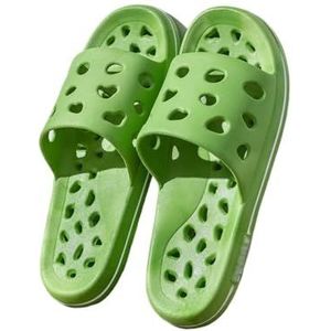 Sandalen, Ademende dameszomer - Lichtgewicht holle binnenbadpantoffels Dames pantoffels(Green,40 EU)