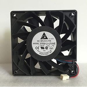 Delta FFB1212VHE 12V 1.5A 12cm12038 3-wire server computer chassis cooling fan