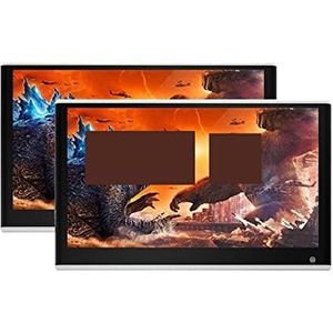 Draagbare dvd-speler voor videospelers op hoofdsteunen in auto's Hoofdsteun Monitor 13 Inch IPS Scherm Voertuig Display Met HDMI Out Mirroring Achterbank Auto Video Player met HD-roterend scherm (Col