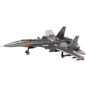 For Militair Vliegtuig P51 Mustang Fighter Bouwstenen Noord-Amerikaanse Aanval F16 Wapen Oorlogsvoertuig Bakstenen Speelgoed For Kinderen (Color : Wood)