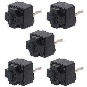 5 Stuks Hot Plug EVQP0E07K Muis Micro Schakelaar Knoppen Voor Deathadder NAGA Voor IO1.1 G500 Muis Fretting Gaming Muis Skate Voeten Pad Edge Sticker Ontvanger Adapter Keycap