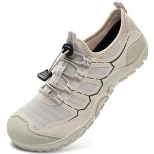 IceUnicorn Strandschoenen, badschoenen, dames, heren, zwemschoenen, aquaschoenen, zomer, sneldrogend, surfschoenen, Winnaar Beige, 39 EU