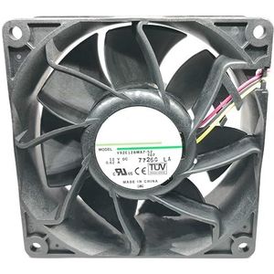 LMNCBVYA DC 12V 0.62A V92E12BMA7-52T07 92mm 3-Wire Server Fan for Chassis