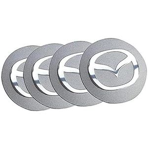 4 stuks auto wielnaafdoppen voor Mazda 2 3 6 ATENZA CX 5 CX 7 CX 8 60mm auto wielnaafdoppen vervangende naafdoppen naafdop stickers