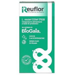Reuflor - Voedingssupplement op basis van levende melkzuur, probioticum voor kinderen, zonder palmolie, 5 ml druppels