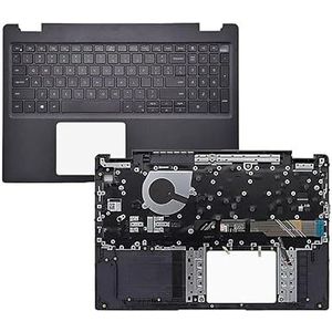 WANGHUIH Palmrest Case W-Backlit Toetsenbord Compatibel met Dell Latitude 3510 E3510 Laptop Amerikaanse versie 0JYG4Y