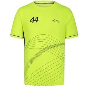 Mercedes AMG Petronas F1 Lewis Hamilton Sportswear T-shirt voor heren, Neon, M