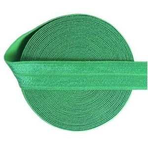 2 5 10 Yard 5/8"" 15mm effen kleur glanzend vouw over elastische spandex band haar stropdas hoofdband jurk naaien kant trim-Fern groen-15mm-2 yards