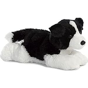 Aurora Flopsies Border Collie Soft 31566 knuffeldier voor hondenliefhebbers, 30,5 cm, zwart/wit