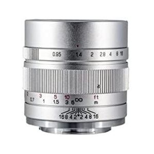 Zhongyi Mitakon Speedmaster 35mm f/0.95 voor Fuji X Mount APS-C Camera Zilver