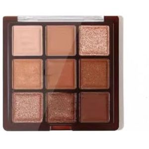 MQPALZKD 9 kleuren parel mat chocolade oogschaduw palet glanzende oogmake-up