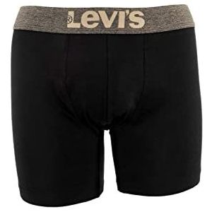 Levi's Melange Waistband Organic Cotton Boxershorts voor heren, verpakking van 2 stuks, savannah tan, L