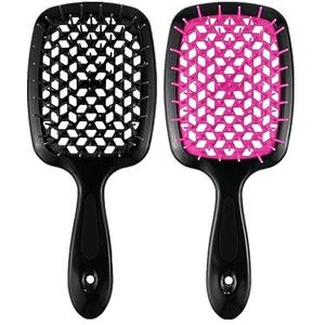 2024 Nieuwe ontwarrende haarborstel, Lixera ontwarrende haarborstel, ontwarrende borstel voor krullend haar, natte en droge ontwarrende borstel, ontwarrende haarkam, verwijdert gemakkelijk klitten (2