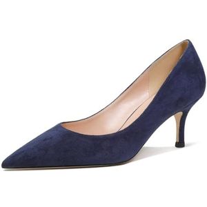 Schoenhakken- Elegante Damespumps - Stiletto-Sexy Naaldhak - Gesloten Puntige Teen - Avond-Feest - Luxe Mode-Schoen Vrouwelijke Hak, 15 Blauw, 41 EU