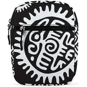 Aztec En Mayan Eagle Mini Crossbody Tas Unisex Anti-Diefstal Side Schoudertassen Reizen Kleine Messenger Bag