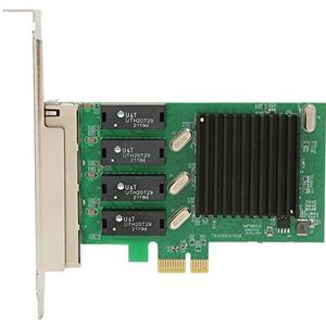 PCIE NIC-netwerkkaart, Robuust en Duurzaam 4-poorts RJ45 Gigabit PCIE PCB-serveradapter Eenvoudige Installatie RTL8111H voor Computer