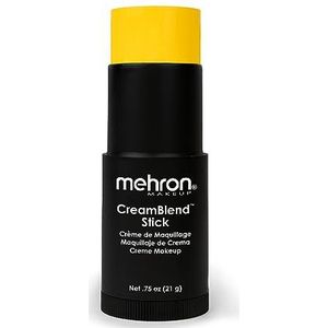 Mehron Make-up CreamBlend Stick | Gezichtsbeschildering, lichaamsbeschildering en foundation make-up | Lichaamsverf stift (geel)