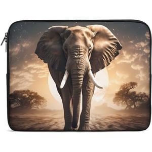 Afrikaanse Olifant Laptop Sleeve Bag Shockproof Notebook Computer Pocket Tablet Draaghoes