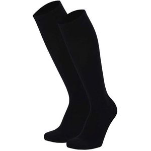 Morethansocks - Compressiesokken Modal - 6-Paar - Marine Blauw - Maat 43/46 - Vliegtuigsokken - Reissokken - Steunkousen