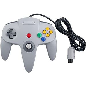 OSTENT Wired Controller Gamepad Joystick Joypad voor Nintendo 64 N64 Console Video Games Kleur Grijs