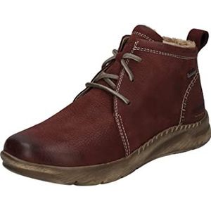 Josef Seibel DAMES Veterlaarsjes Conny 56, Vrouwen Enkellaarzen,Schoenbreedte G (Normaal),verwisselbaar voetbed,waterdicht,rood (bordeaux),40 EU / 6.5 UK