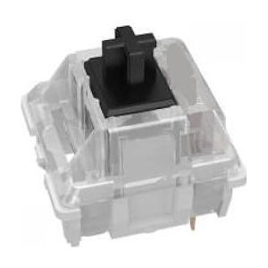 QPSJXN RGB mechanisch toetsenbord SMD Switches 3Pin Clicky Tastyle Opties Zwart Wit Groen Geel Rood Blauw Compatibel met GK61 GH60 (Black)