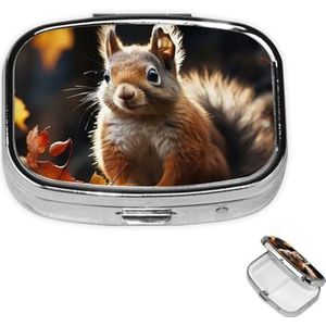 Pil Case Rechthoek 3 Compartiment Pillendoos Ronde Pil Organiseer Metalen Waterdichte Geneeskunde Organizer Doos voor Reizen Kleine Pillen Container Draagbaar voor Supplementen